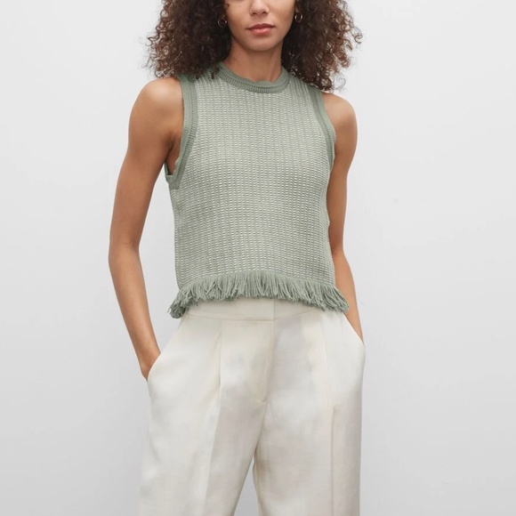 Club Monaco Sweaters - Fringe Tank - New With Tags - NEVER WORN - Blue Mix